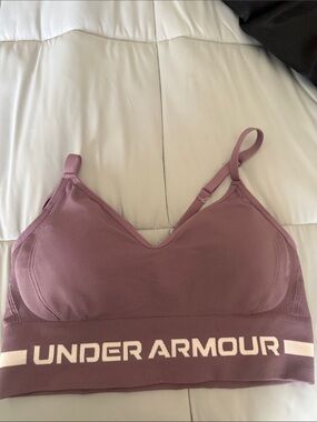 Under Armour Mauve Seamless Light-Support Sports Bra